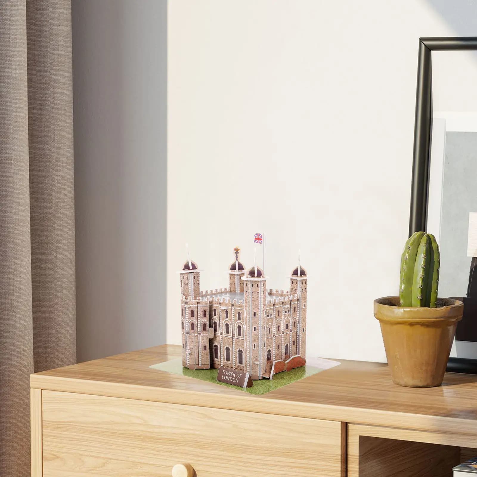 Set di Puzzle 3D della Torre di Londra, Gioco Educativo in Carta per l'Apprendimento Architettonico, Coordinazione Occhio-Mano, Divertente e Famoso