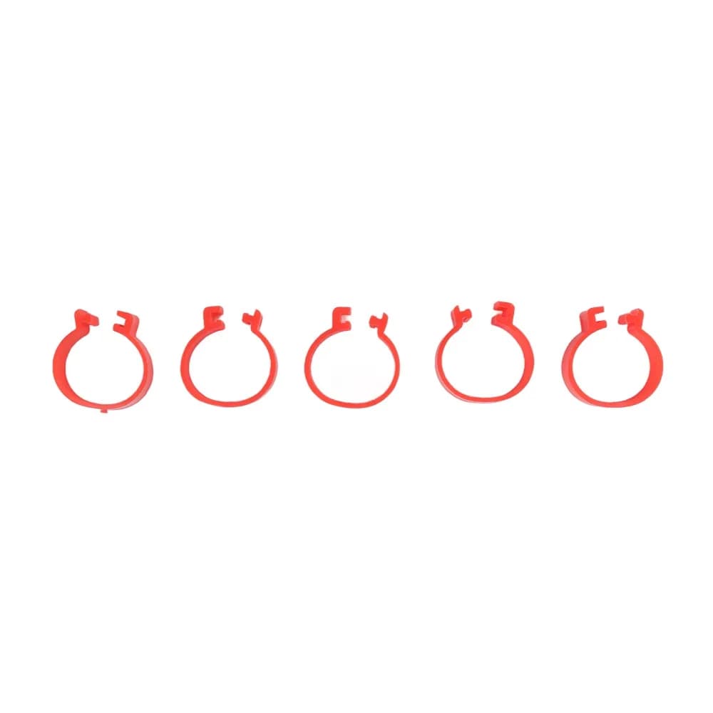 100Pcs Plastic Poultry Feet Rings Reusable Red Duck Leg Bands 20mm Writable Surface Chicken Leg Bands Poultry Identification