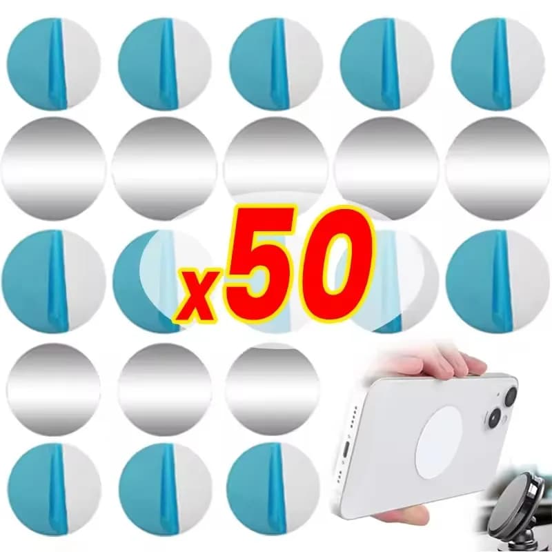 Thin Metal Plate Disk For Magnetic Car Phone Holder Iron Sheet Sticker Disk For Magnet Tablet Desk Phone Car Stand Mount Round