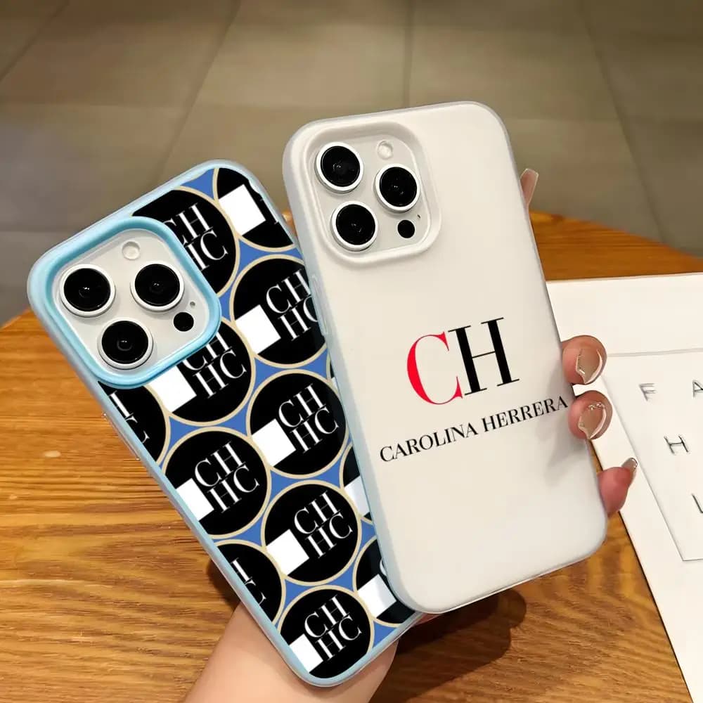 C-CarolinaS Fashion H-HerreraS Phone Case Jelly Silicone For iPhone 17 Pro Max 13 12 11 Pro XS X XR 7 8 Plus 17 Air Bumper Cover