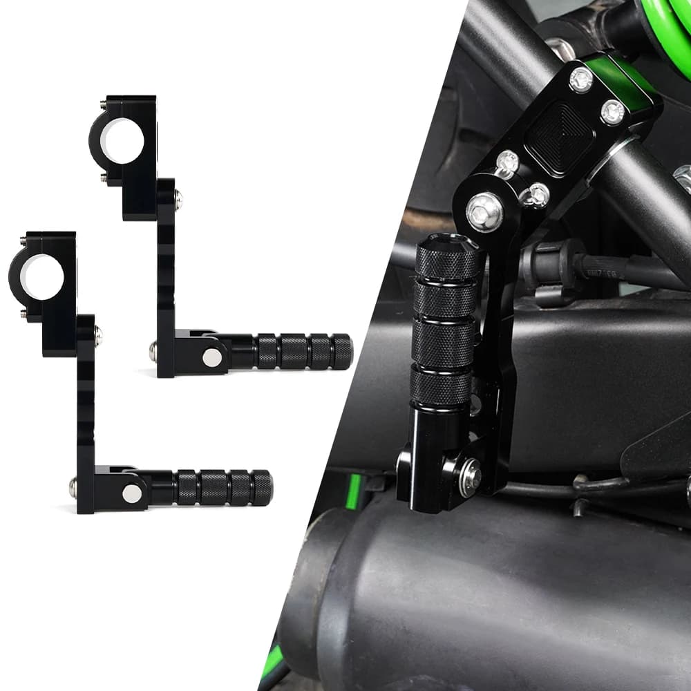 Supporto per pedane passeggero regolabile per moto per Kawasaki Vulcan 650 S/VN650 ​ Picchetto autostradale Honda CT125 Hunter Cub/Trail