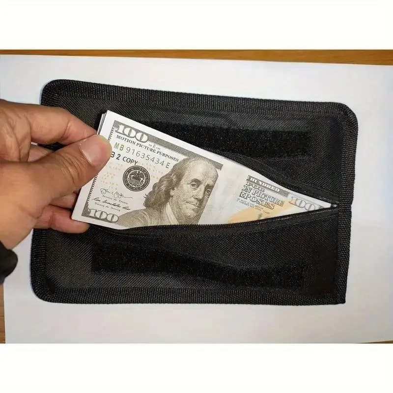 Portamonete semplice con cerniera, borsa nascosta per riporre contanti, non facile da nascondere, cintura porta soldi, custodia per oggetti di valore personali