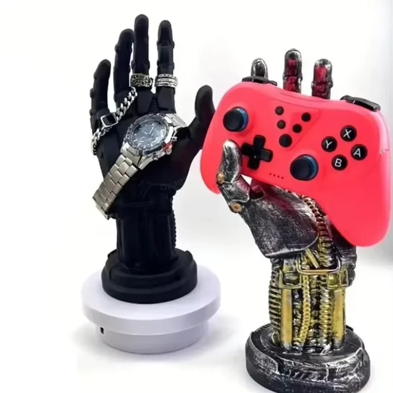 Supporto da scrivania per controller di gioco con braccio meccanico, porta cuffie e supporto per gamepad SONY PS5 PS4, compatibile con Airpods Max, idea regalo per uomo.