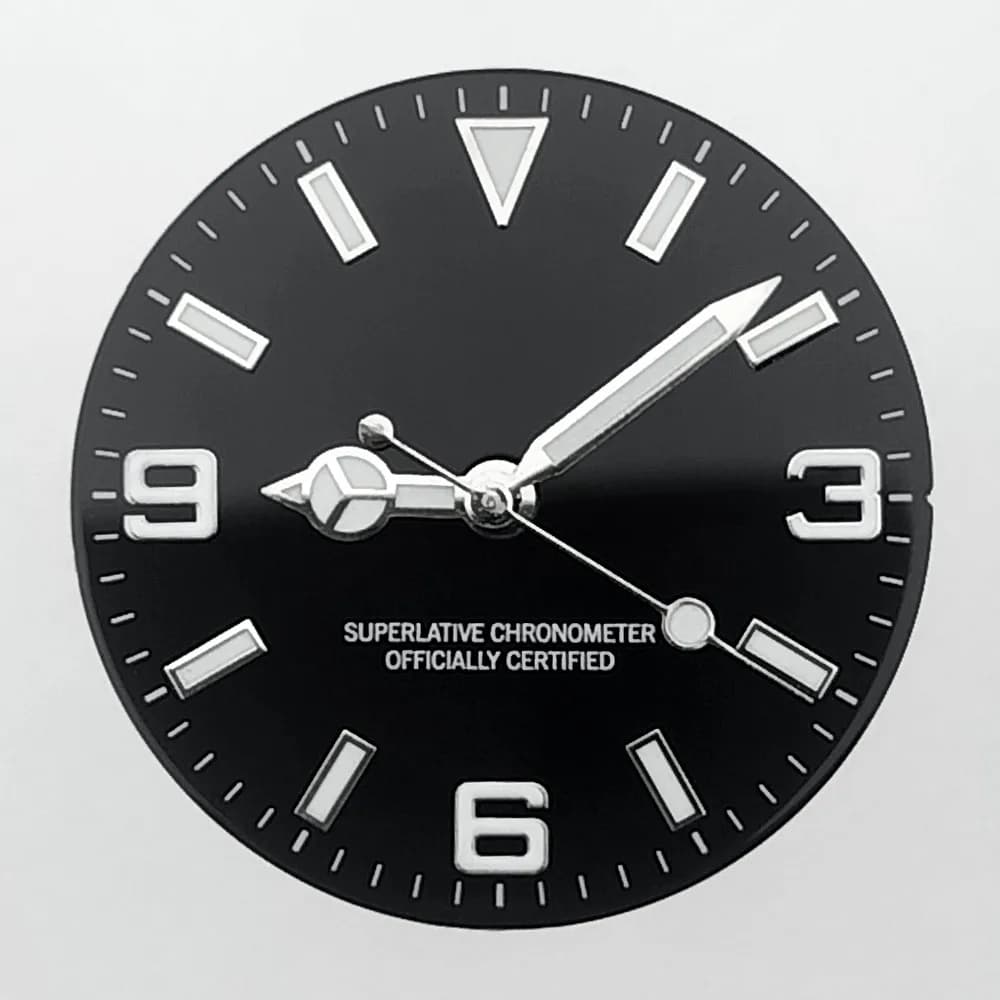 28.mm Dial Fit NH35/8215/2836 Movement Ggw9 Blue Night Light Black Green Red Pink Light Blue Watch Parts Accessories