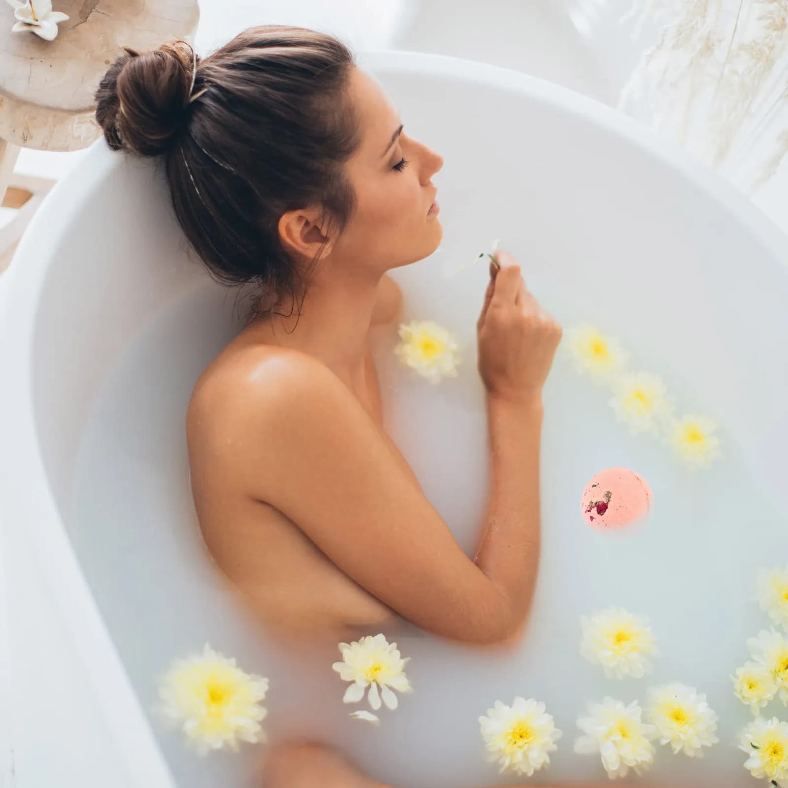 Sale da Bagno Profondo con Fragranza Francese, Olio Essenziale, Bolle Ammorbidenti, Sollievo dallo Stress, Relax, Cura della Pelle
