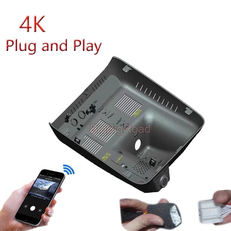 4K Plug And Play For Trumpchi GS4 Plus 2023 2024 Car Wifi DVR Video Parking Camera Dash Cam Night Vision FHD 2160P