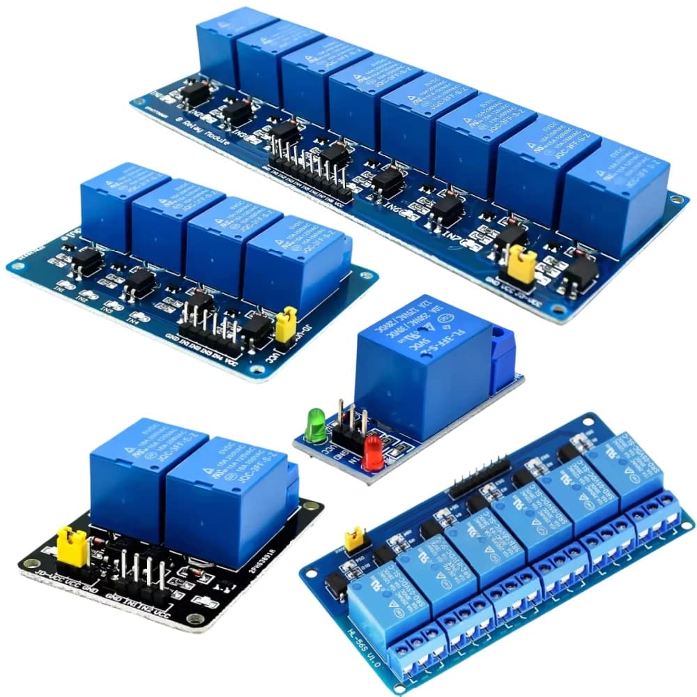 DC 5V 1 2 4 6 8 way relay module for arduino 1 2 4 6 8 channel relay module with optocoupler High and Low Level Trigger