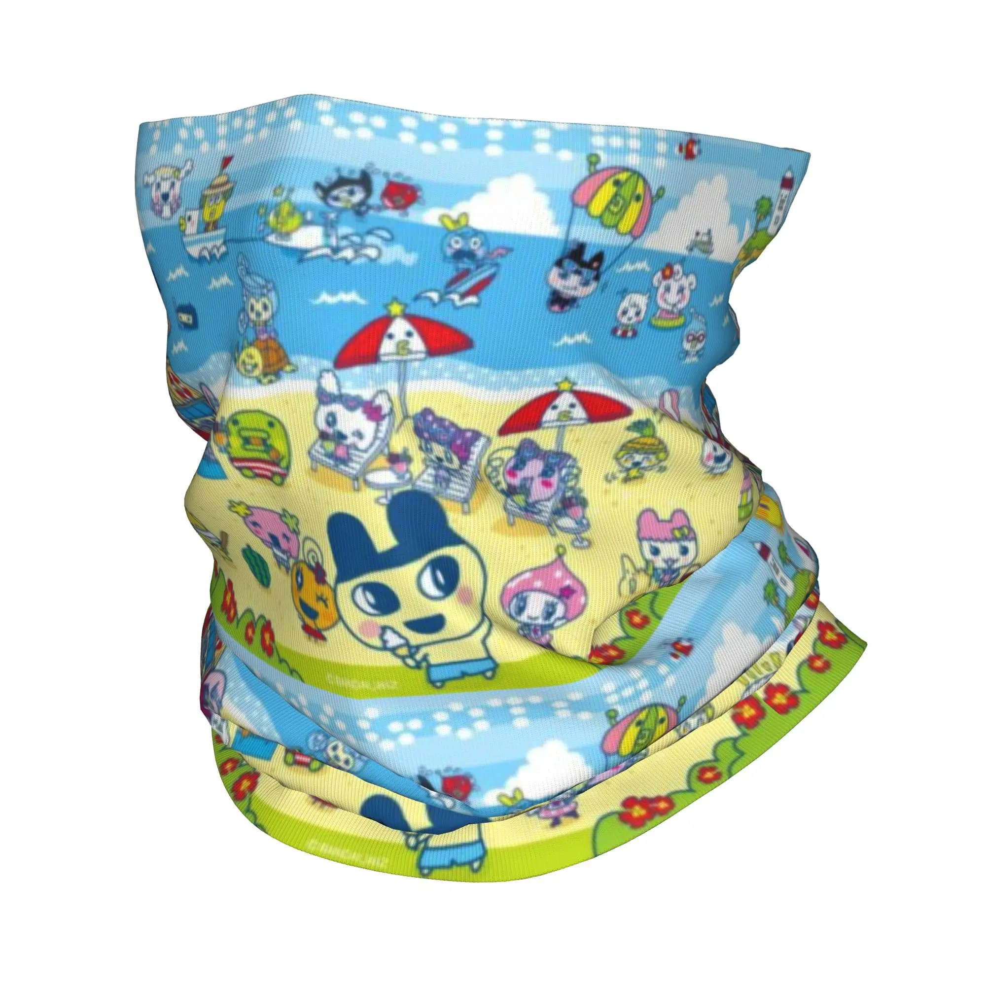 Bandana con stampa Tamagotchi, scaldacollo, maschera multifunzione, sciarpa, maschera per il viso, per equitazione, unisex, per adulti