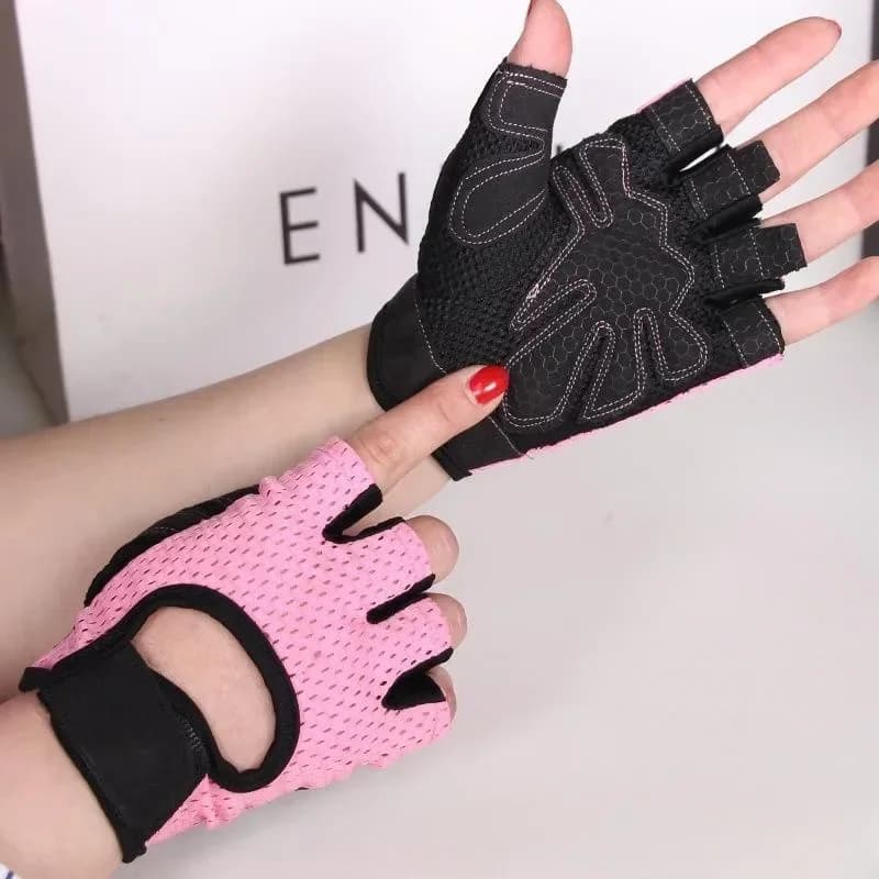 Cycling Gloves Professional Gym Fitness Breathable Anti-slip Woman Man Mids fingers Summer Fishing Woman's Bicycle