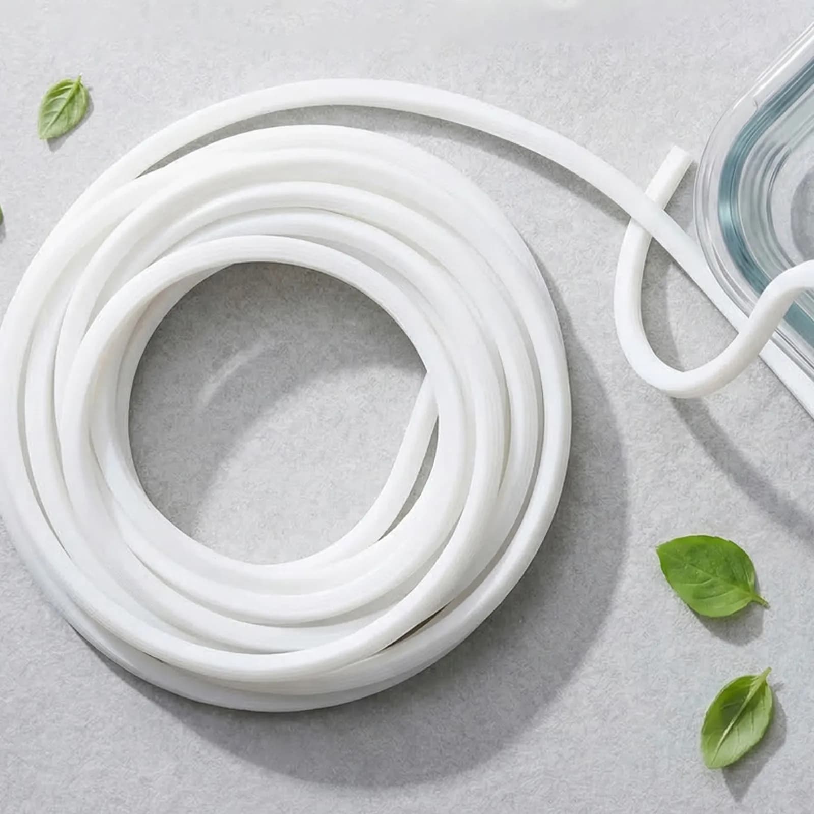 Guarnizione in Silicone Anti-Perdita da 16 Piedi per Coperchio Contenitore Pranzo, Guarnizione di Ricambio Riutilizzabile per Contenitore Alimentare in Vetro, per Bento Box