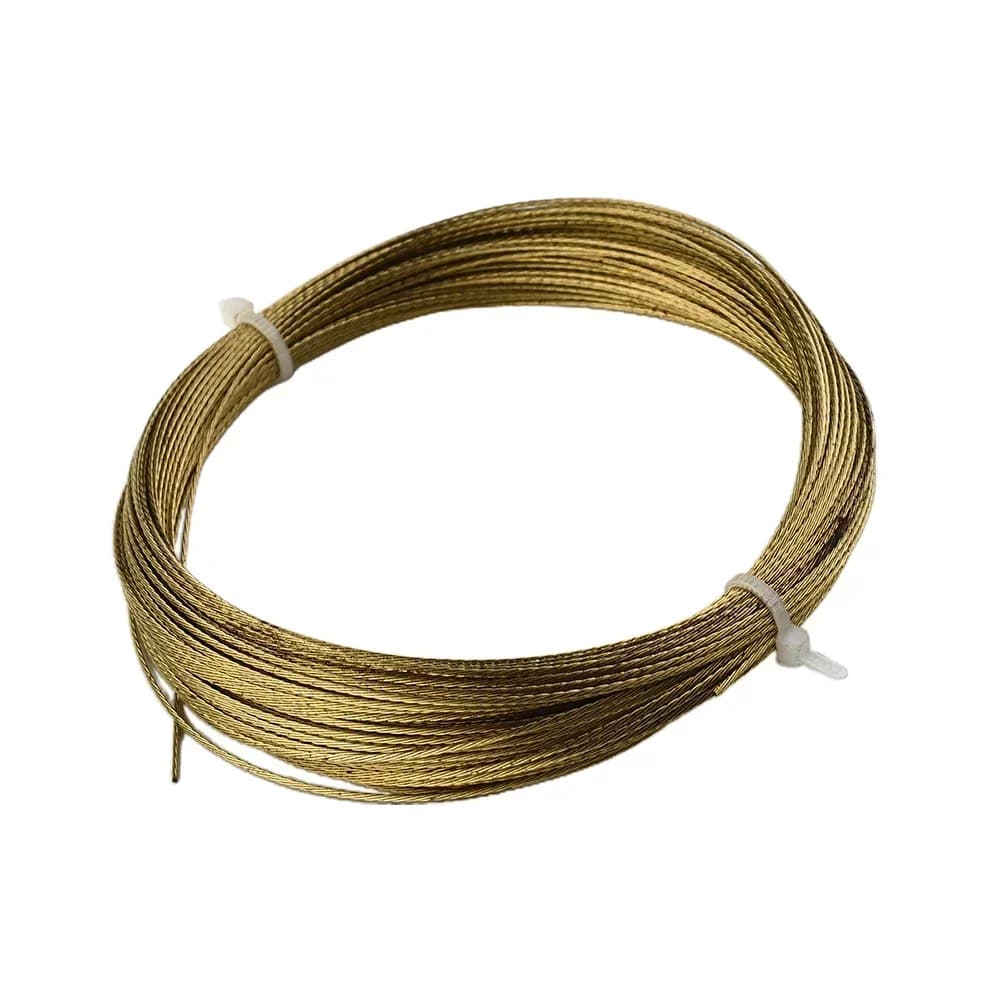 Linea di taglio universale per parabrezza, filo per rimozione vetro, strumento in acciaio, fune metallica da 0,8 mm, per tagliare il vetro, rotolo d'oro