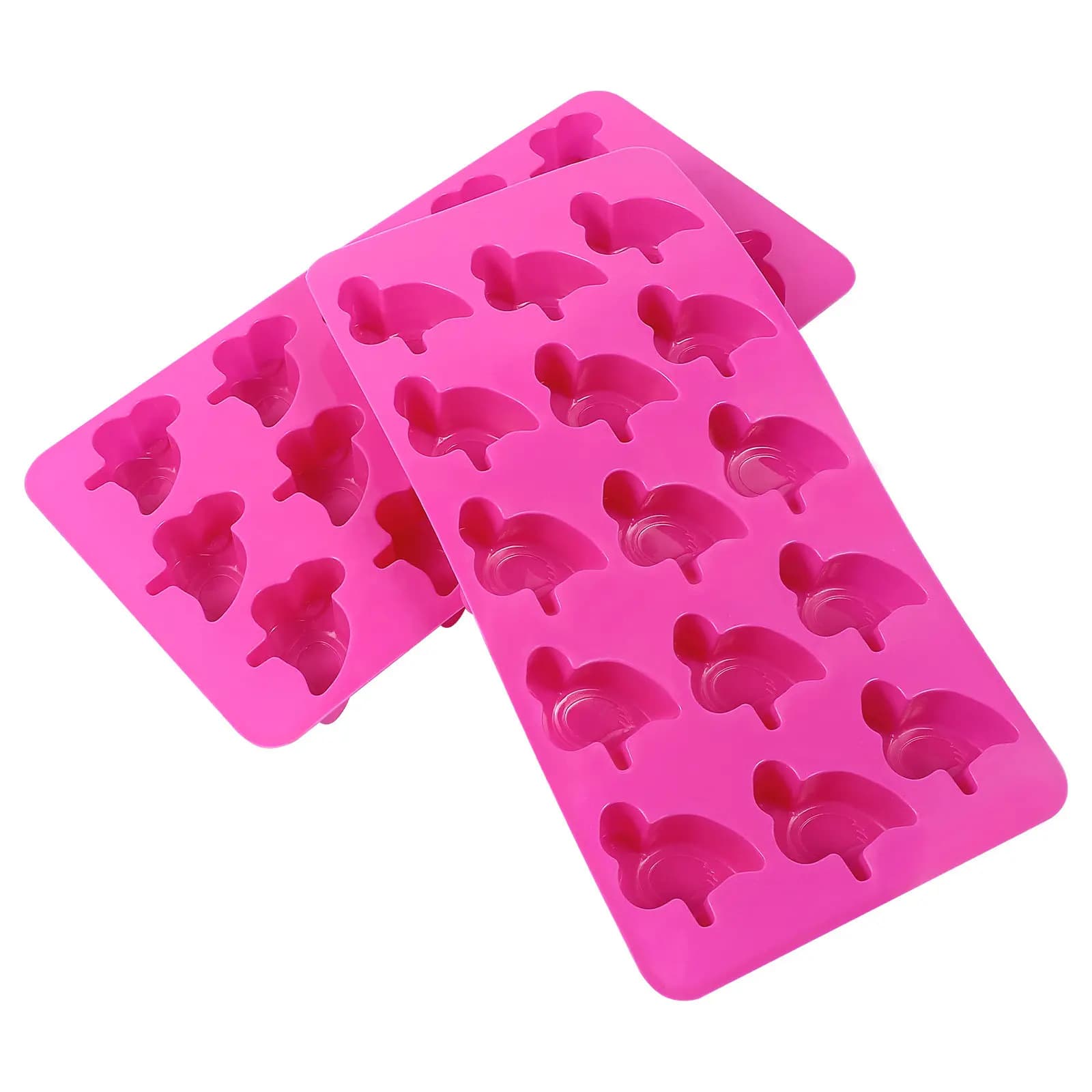 2 Stampi in Silicone a Forma di Fenicottero per Torte, Antiaderenti, Facili da Sformare, Flessibili per Cioccolato, Gelati e Dessert - Set da 2 Pezzi