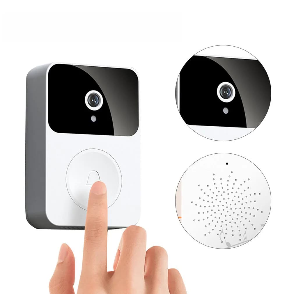 Videocitofono Wireless WiFi HD con Visione Notturna e Funzione di Cambio Voce per Monitoraggio Domestico