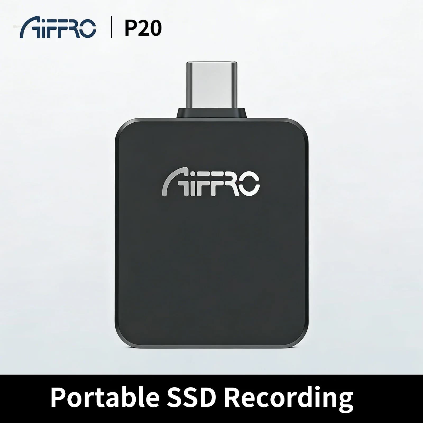 Aiffro P20 Mini SSD Portatile 10Gbps Unità a Stato Solido Esterna ad Alta Velocità Ultra Sottile Compatta per Laptop PC Mac