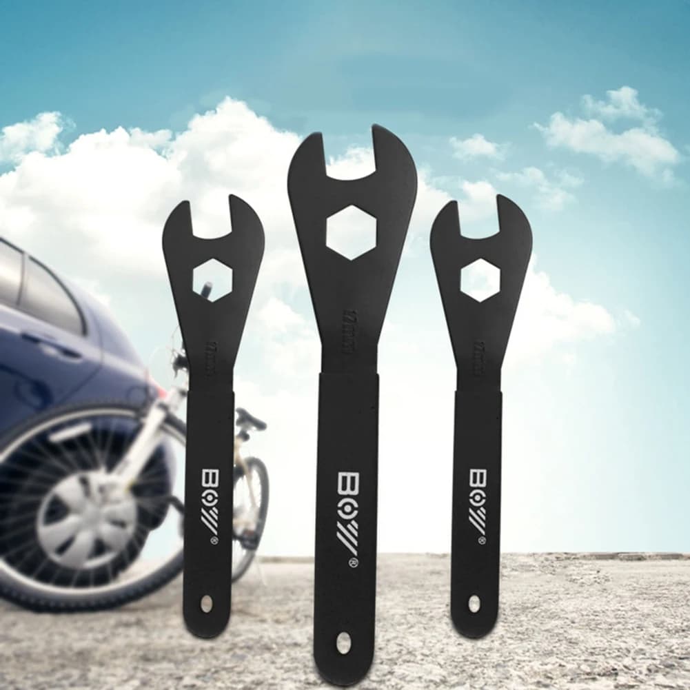 ABPF BOY 7Pcs Bike Hub Cone Wrench Wheel Axle Pedal Spanner Repair Tool 13-19mm Bicycle Head Open Cone Spanner Wrench