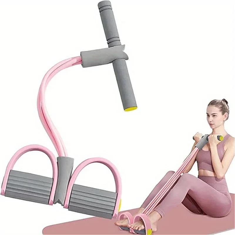 Multifunction Resistance Band Set, 6 Intensive Training Tubes, NBR Handles for Comfort, Office Use/Bedroom