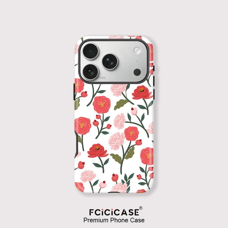 Fcicicase Per Magsafe Custodia Magnetica Del Telefono Per iPhone 15 13 Pro Max 14 Plus 16 17 Aria 12 11 Modello di Fiore Copertura Antiurto