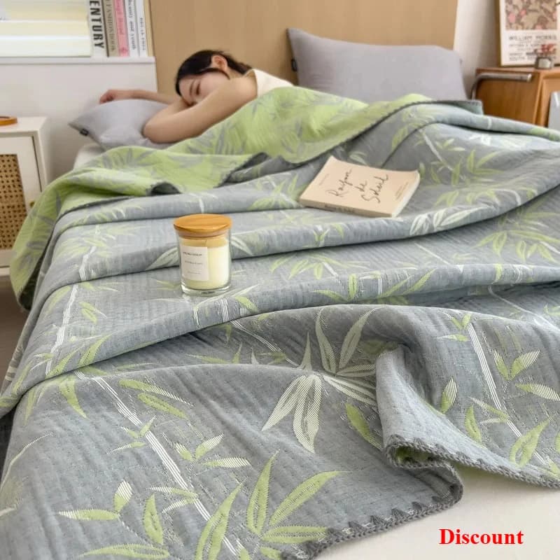 2025 nuovo cotone jacquard tre strati filato asciugamano trapunta coperta di puro cotone copridivano coperta scialle coperta