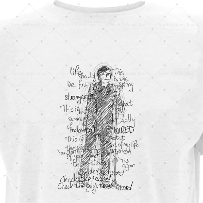T-shirt con cappuccio da uomo 2026, stile fumetto disegnato a mano Mark E. Smith – The Fall Punk, unisex, taglie S-6XL, adatto anche per taglie forti