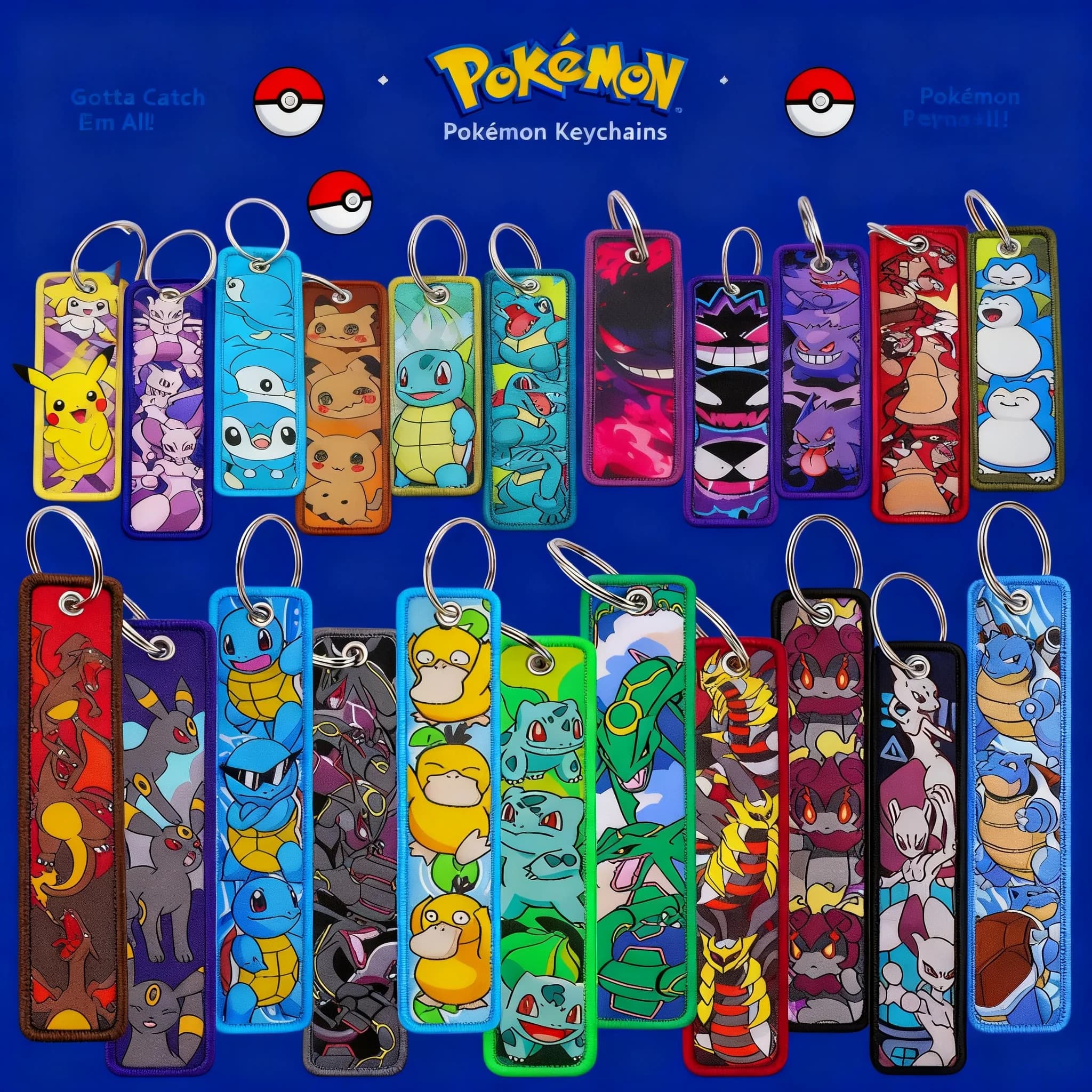 Japanese Anime Elf Keychain Embroidery Key Holder Key Ring Car Backpack Bag Tag Keyring for Accessories Gifts 1pcs