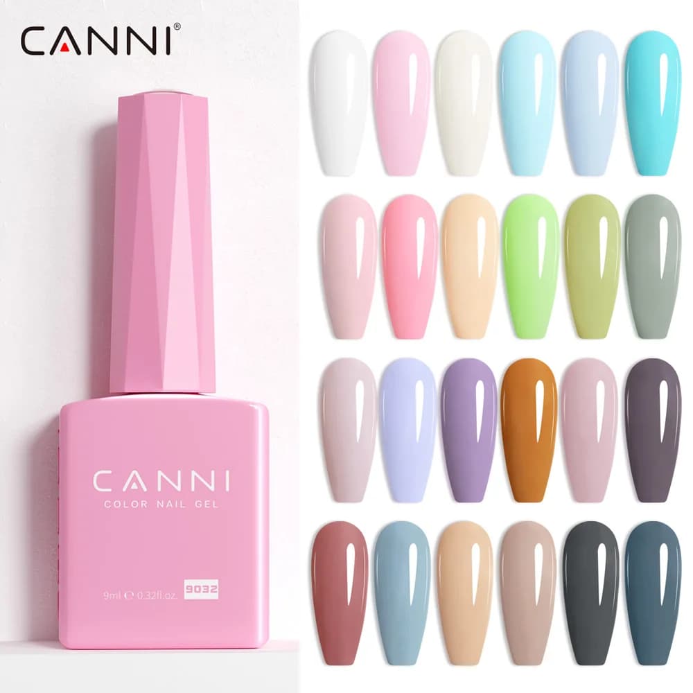 CANNI CC2 HEMA/TPO Smalto gel per unghie colore libero 9ml Vernice organico bianco Semi permanente Nail Art Lacca gel per le donne Salone fai da te