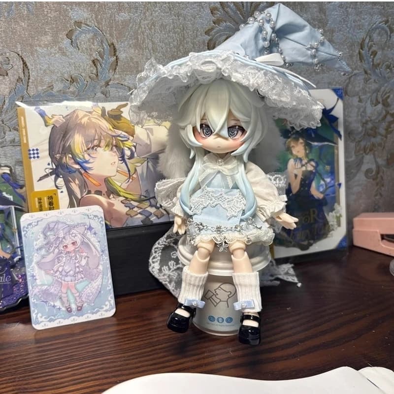 Autentica bambola insetibile che salta luna tempo coniglio tesoro 12 punti Bjd scatola cieca giocattolo mobile ornamento bambola regalo a sorpresa