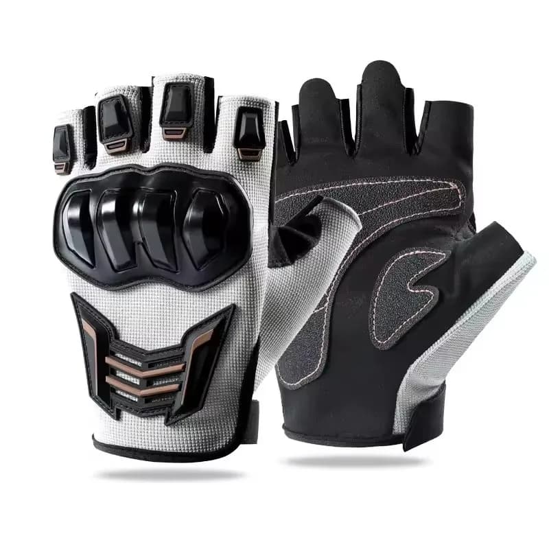 Breathable Motorcycle Gloves Half-Length Wear Resistant Running Non-slip For Outdoor Cycling Anti-duta Protection for Electric Bike