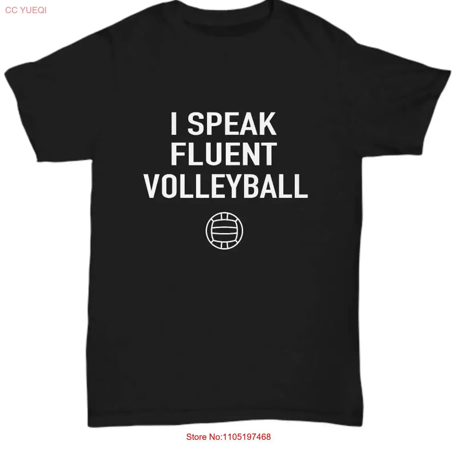 SPEAK FLUENT VOLLEYBALL T Shirt Player Fan Divertente top allungato lavato vintage per l'uso quotidiano Abiti leggermente firmati