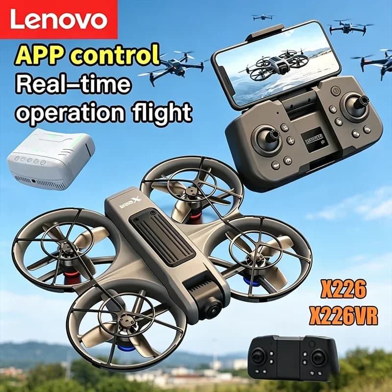 Drone Professionale Lenovo X226/X226VR 8K con Telecomando con Schermo, Elicottero RC, Regalo per Bambini