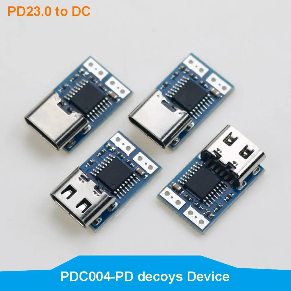 1PC PDC004-PD Modulo esca PD Tipo-C PD 9V 12V 15V 20V DC Modulo trigger di alimentazione a tensione fissa 5A USB-C Ingresso femmina per notebook