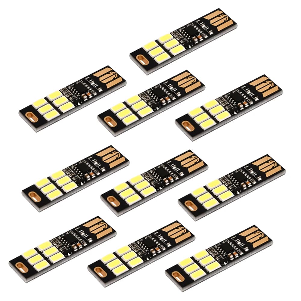 10/5/1PCS Mini 5730 USB 6 HA CONDOTTO LA Luce 5V Sensore di Tocco Dimmerabile Luce di Notte di Alimentazione Mobile Del Computer Portatile lampada da lettura da scrivania