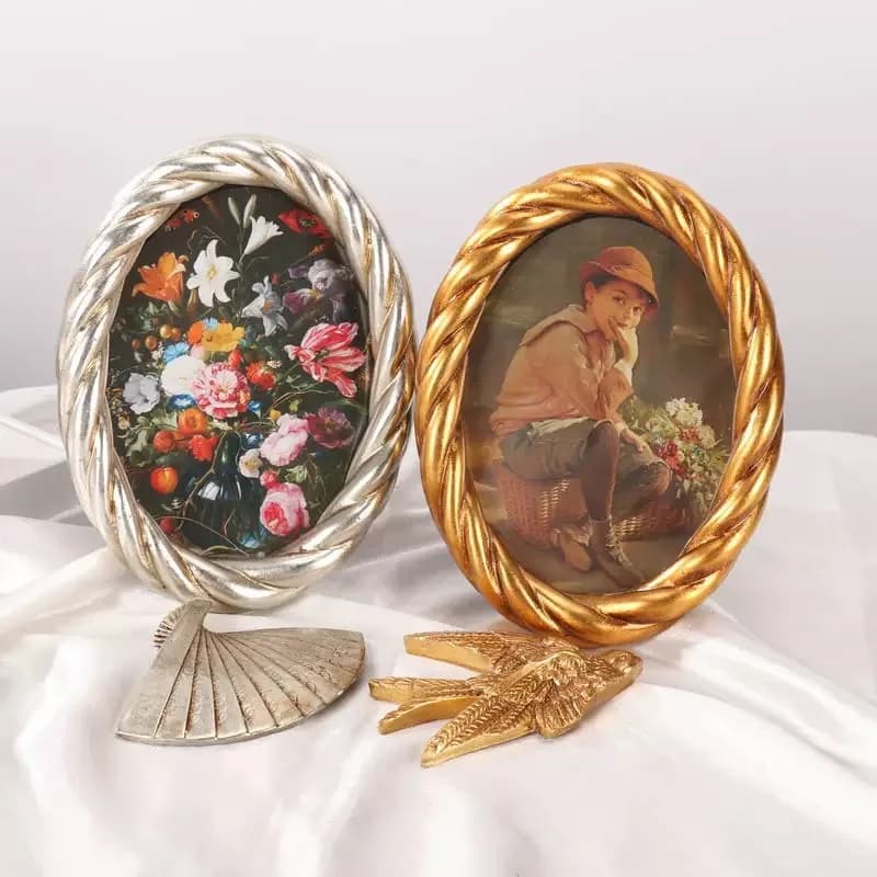 Frame Resin Photo Frame European Style, Creative Desktop Display for Family Photos, Home Decoration