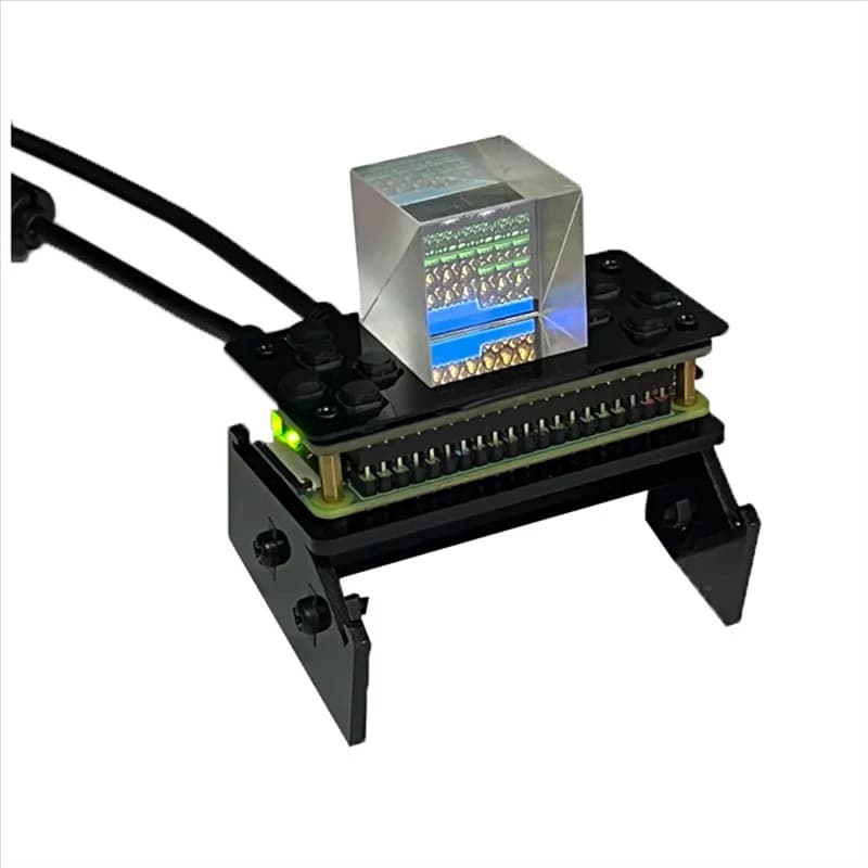 Kit display LCD 3D Schermo per proiettore olografico trasparente Prisma di rifrazione Gioco Mini TV per Raspberry Pi Zero-A36R