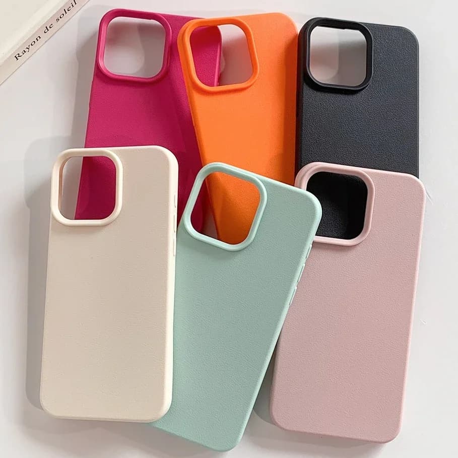 Custodia in pelle antiurto in TPU morbido per iPhone 17 Pro Max, 16, 13, 11, 15, 14 Plus, 12, 17 Air, 17 Pro Max, 16 Pro Max