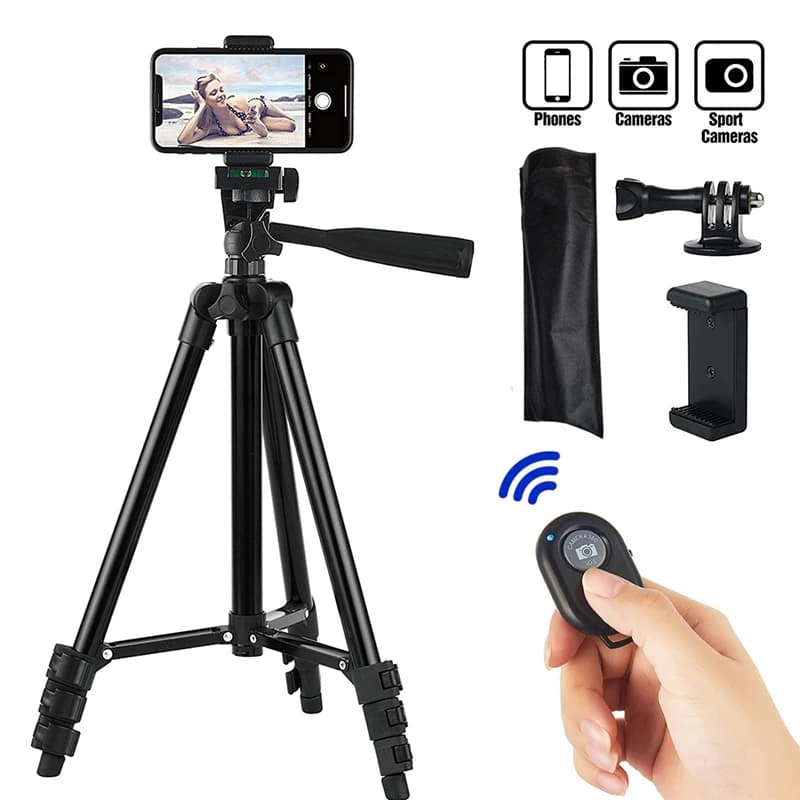 Portable Tripod Holder 102 cm Universal Photography for Gopro iPhone Samsung Xiaomi Huawei Phone Mini Aluminum Tripod Par