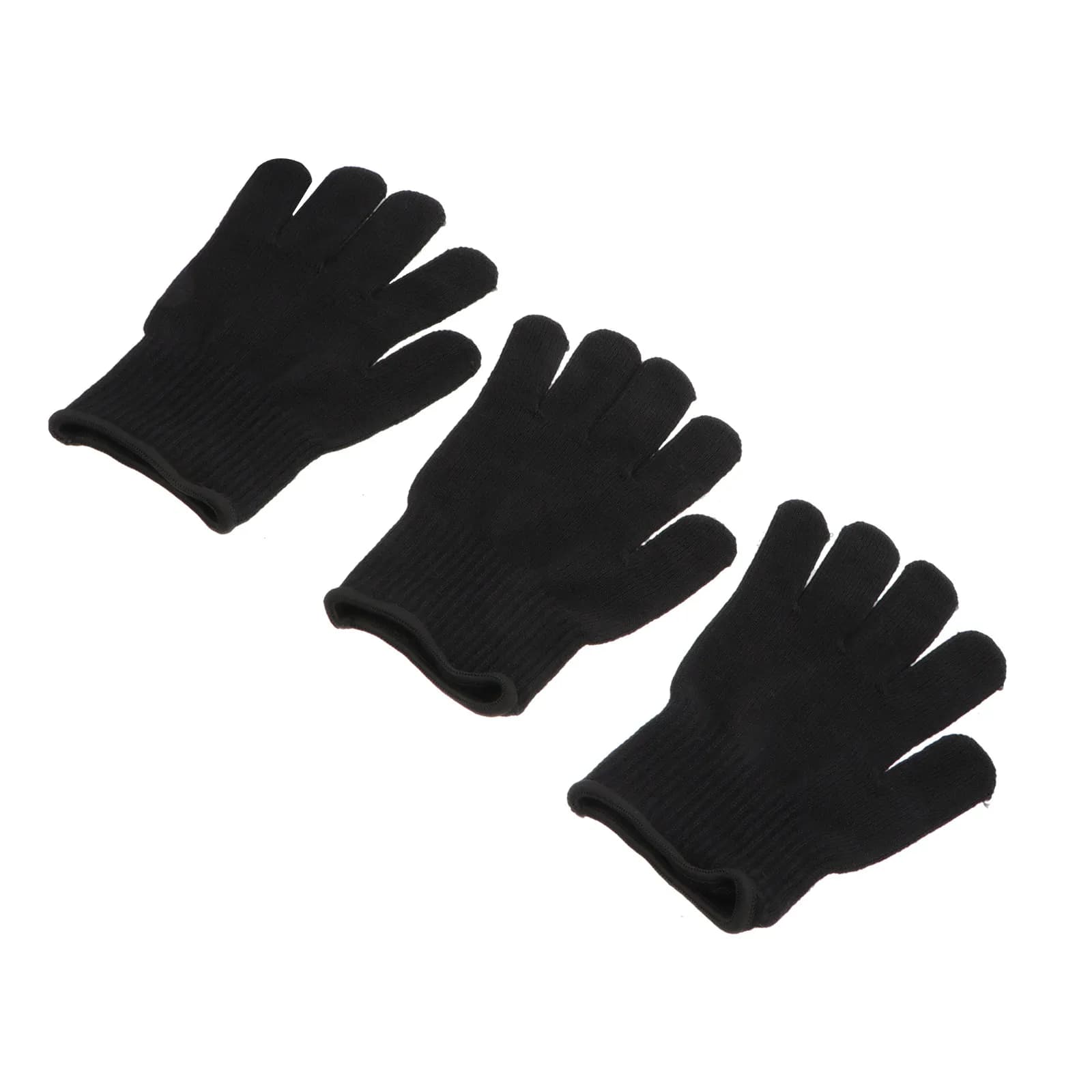 3 Piece Heat Resistant Gloves for Hair Plate and Iron Hairpins, Heat Resistant Cotton Gloves, Flexible and Comfortable for Hair styling