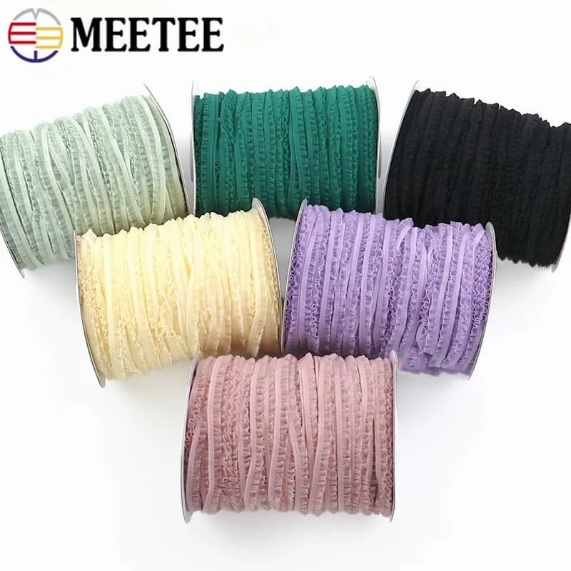 10/20 Metri 6mm Raccolta Corda Elastica Lace Trim Archi Vestito Elastici Decorativi Biancheria Intima Reggiseno Cinghia Nastro Elasticizzato Accessori