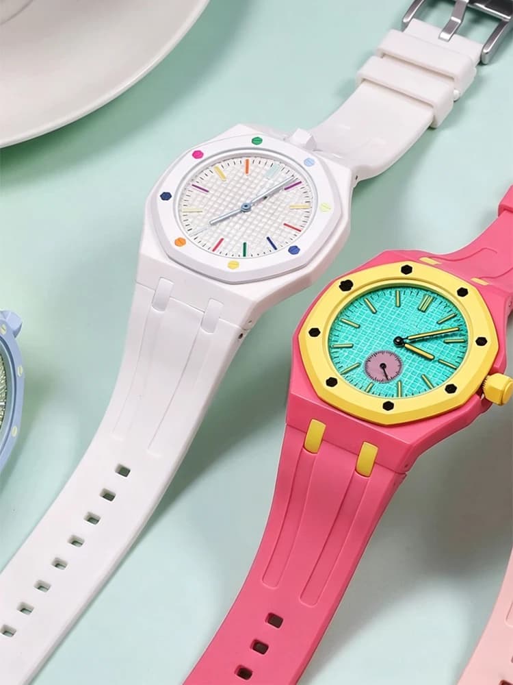 Bracelet for Swatch Royal pop Pocket Watch Integrated Belt Silicone Protective Case Strap Wristband for Royal pop Accessories