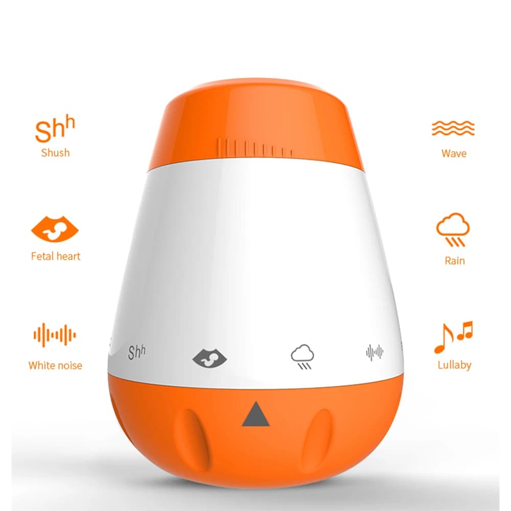Macchina del Rumore Bianco Intelligente per Neonati e Bambini con 6 Suoni Rilassanti, Attivazione Vocale