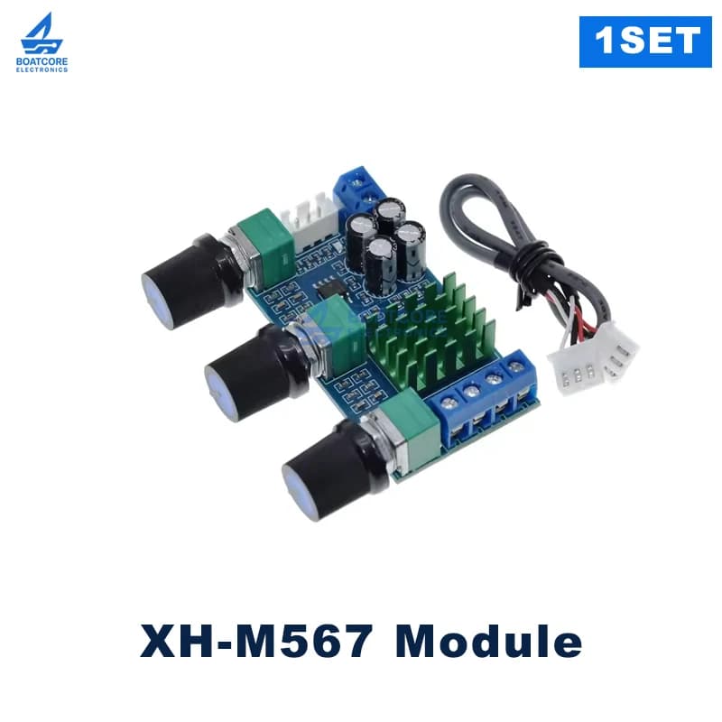 1PCS XH-M567 TPA3116 D2 dual channel stereo digital audio power amplifier card 80W * 2