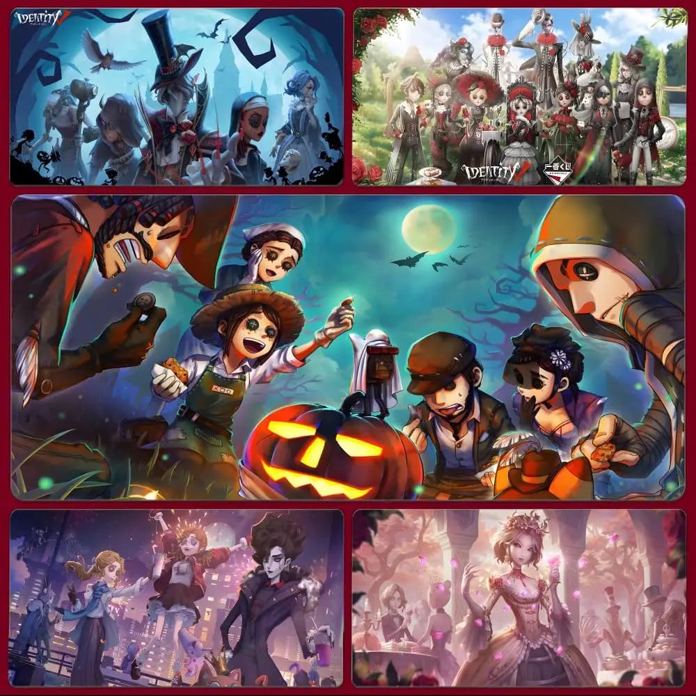 game horror I-Identity V Mouse Pad Large Gaming Mousepad with Stitched Edges Thickened Desk Mat PC