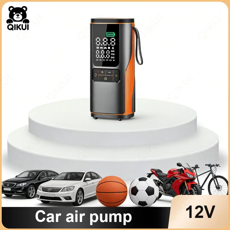 Avviatore di Emergenza Portatile per Auto, Power Bank per Avviamento Veicoli, Booster Batteria 12V con Compressore d'Aria per Auto