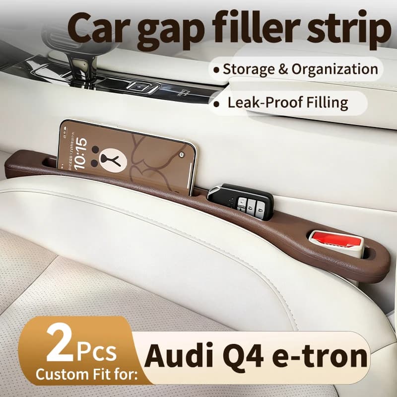 Striscia di riempimento per la fessura del sedile auto per Audi Q4 e-tron, impedisce agli oggetti di cadere nelle fessure, con funzione di stoccaggio e organizzazione