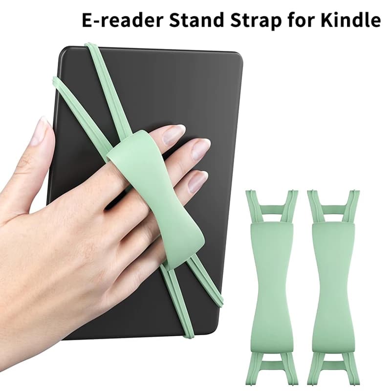Anti-slip Silicone Soft Hand Strap Grip For 4.7-8" Kindle EReaders Tablet For Kindle Kobo Kindle E-Book Tablet Stand