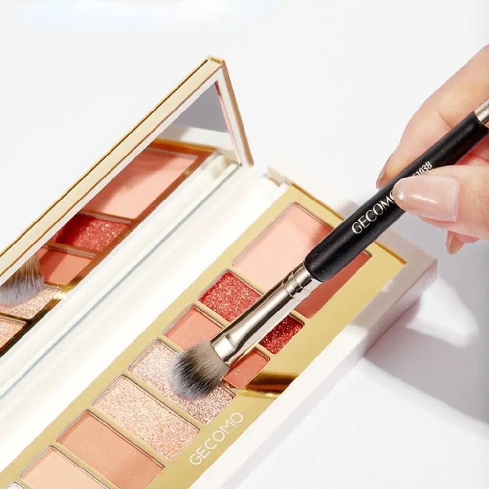 Beauty Tools Setole dense natural brush to shade the eye shadow Brush for double-tip shade Brush to shade make-up Cosmetic brush for eyes