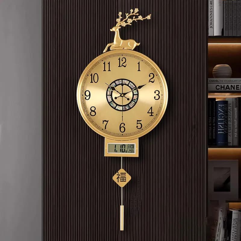 Orologi da Parete Minimalisti in Stile Cinese, Orologio Moderno ed Estetico, Silenzioso, per Arredamento Interno