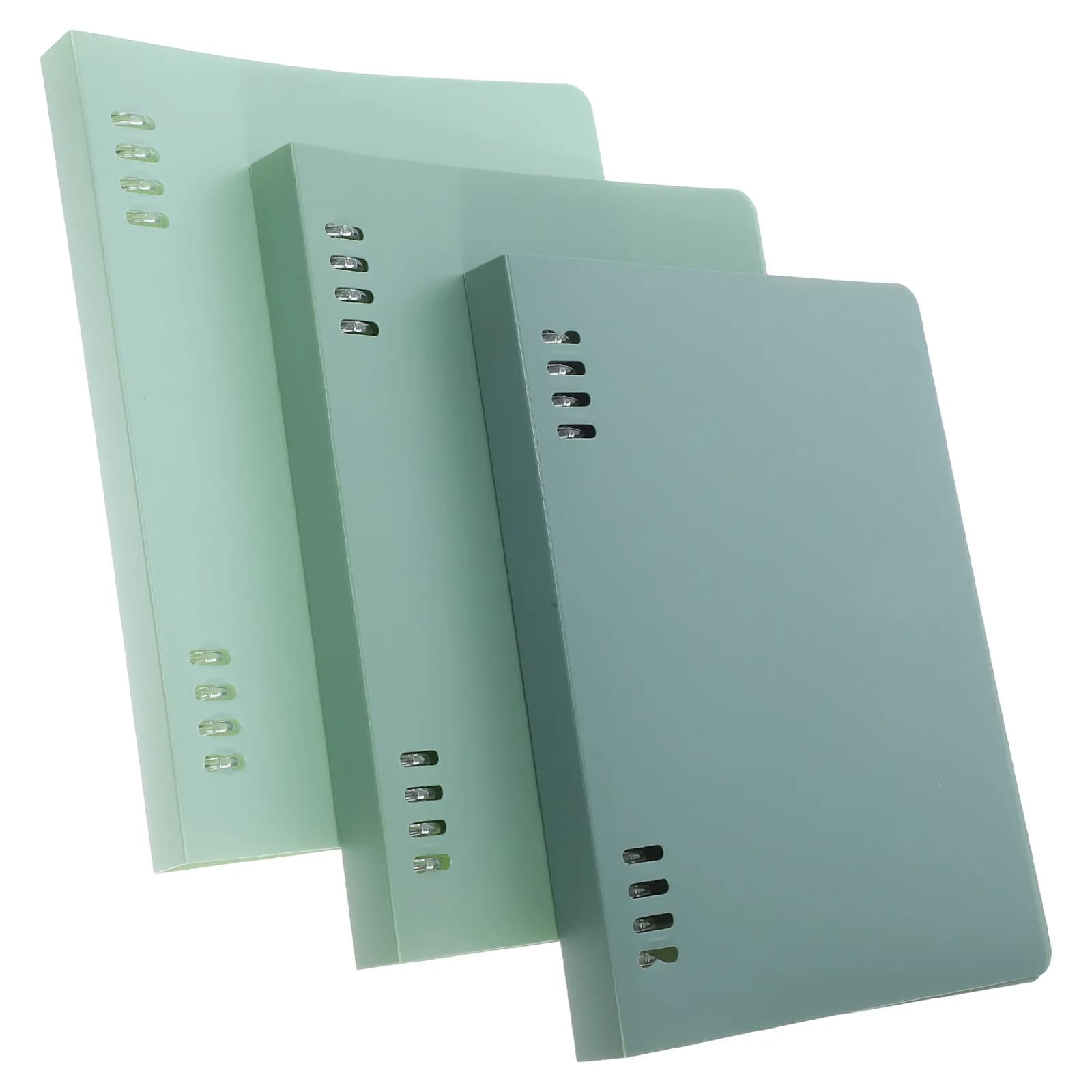 3Pcs B5 Binder Cover PP Material Heavy-Duty Loose Leaf Notebook Shell for School Office Aesthetic Journal Planner Travel Diary