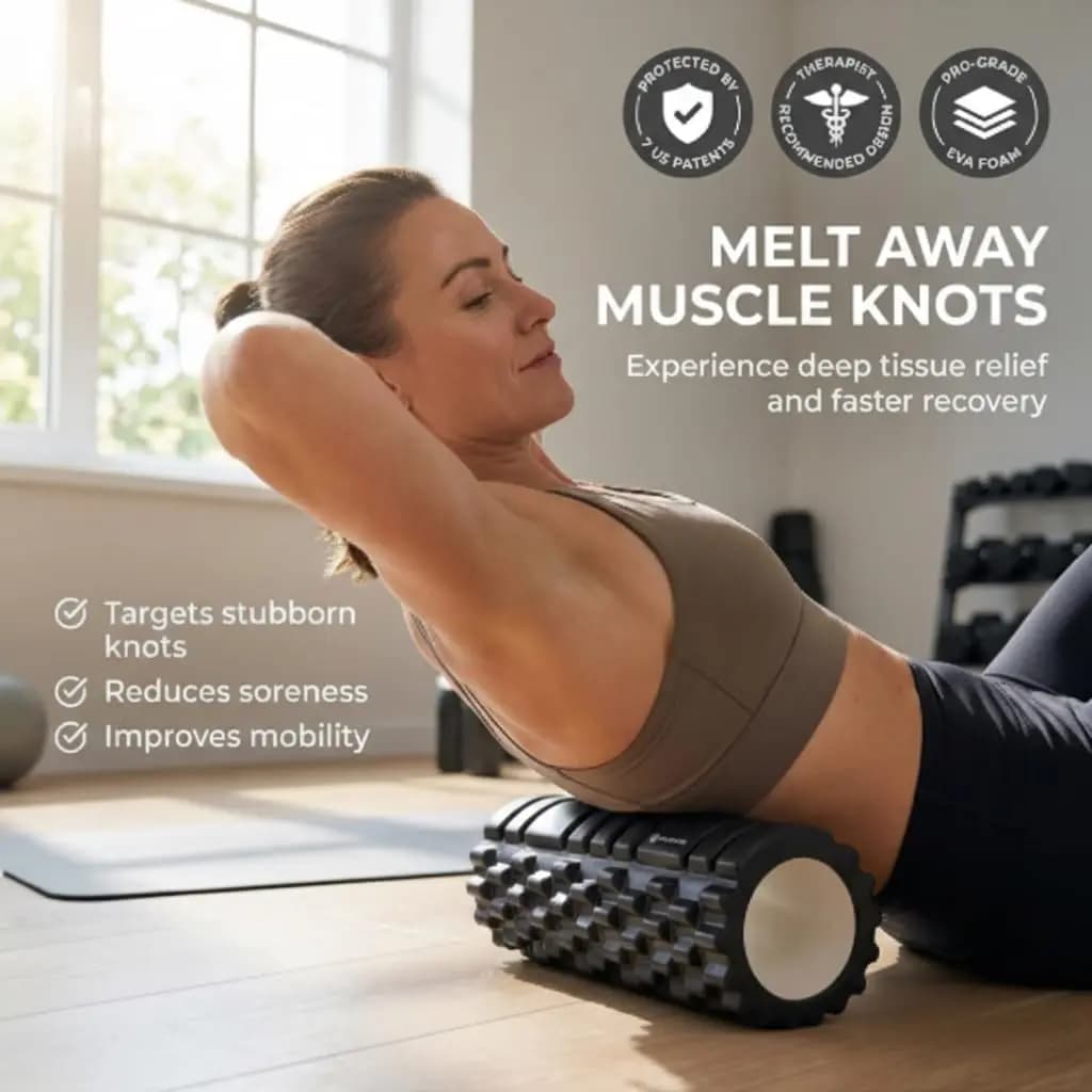 Rullo in Schiuma Cavo per Uso Domestico, Bastone per Massaggio Yoga e Fitness