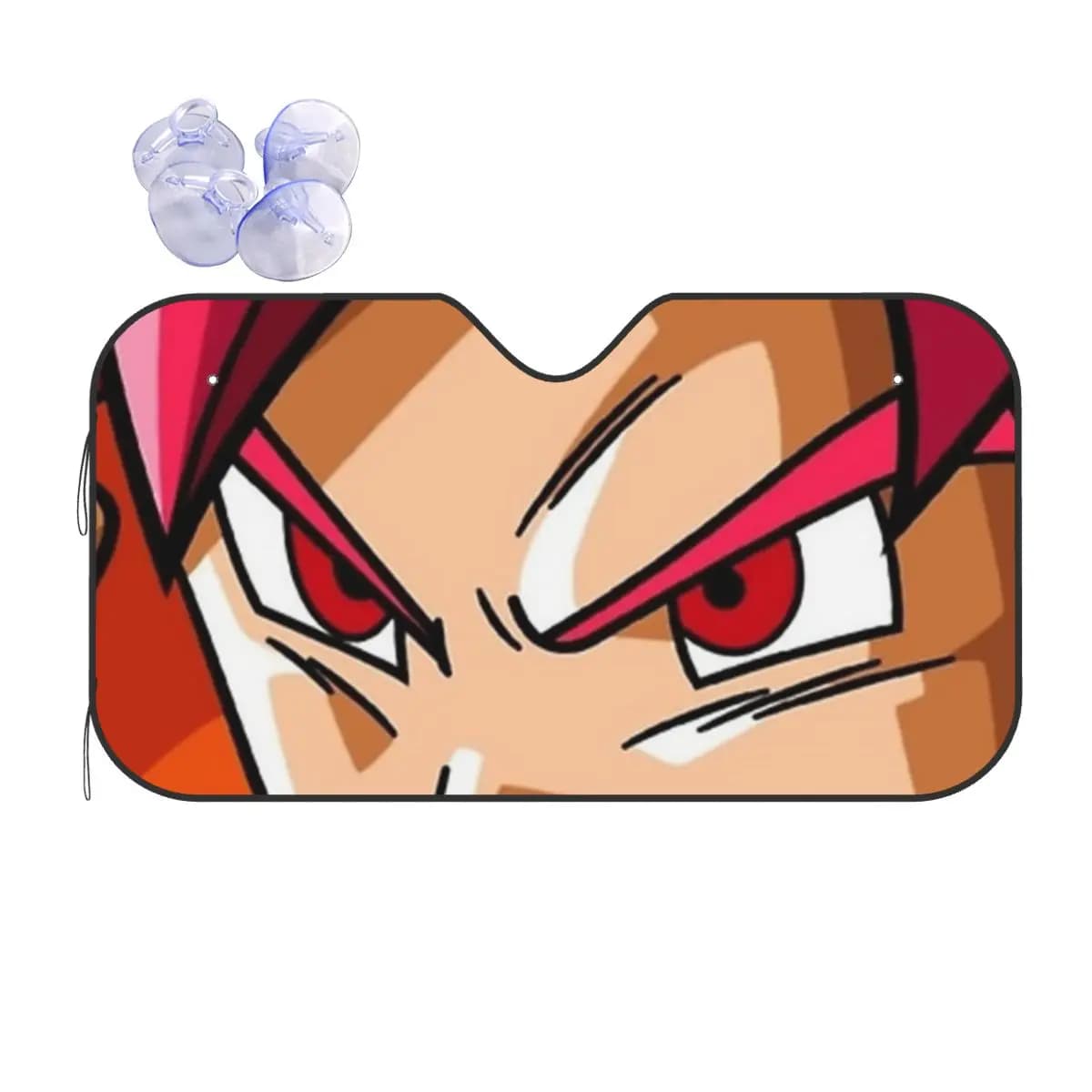 Parasole per Parabrezza Auto Universale Dragon Ball Goku's Eyes 70x130cm Tenda Parasole per Auto