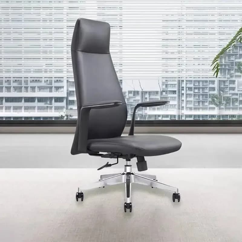 Sedia da Ufficio con Cuscino Regolabile, Ruote di Controllo Migliorate, Sedia Ergonomica Girevole per Computer, Arredamento per Ufficio